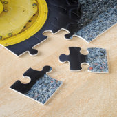 Groene Boerderij tractorband Legpuzzel (Zijkant)