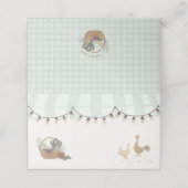 Groene Boerenmarkt Boerderij Verse Gevouwen Plaats Plaatskaartje (Buitenkant ongevouwen)