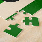 Groene Boerentractor Kinderen Naam Legpuzzel (Zijkant)