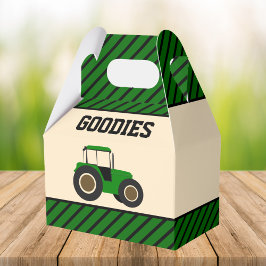 Groene boerentractor Kinderverjaardagsfeestje Bedankdoosjes