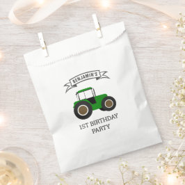 Groene boerentractor Kinderverjaardagsfeestje Bedankzakje