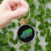 Groene Boerentractor Sleutelhanger (Hand)