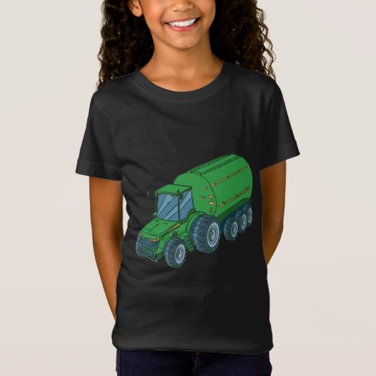 Groene Boerentractor T-shirt (Voorkant)