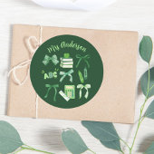 Groene Bogen Elementaire Leraar St Patrick's Day Ronde Sticker