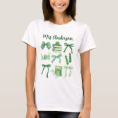 Groene Bogen Elementaire Leraar St Patrick's Day T-shirt (Voorkant)
