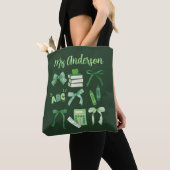Groene Bogen Elementaire Leraar St Patrick's Day Tote Bag (Dichtbij)