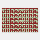 Groene bogen inpakpapier. Cadeauverpakking. Inpakpapier Vel (Voorkant 2)