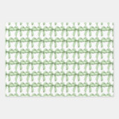 Groene bogen inpakpapier. Cadeauverpakking. Inpakpapier Vel (Voorkant)