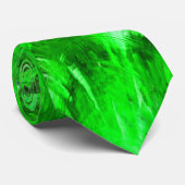 Groene bogen stropdas (Opgerold)