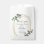 Groene Boho Blad Favor Dozen Bedankzakje (Voorkant)