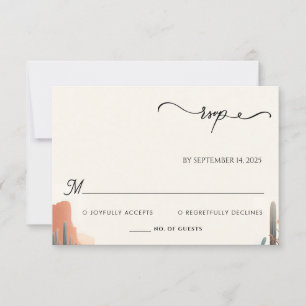 Groene Boho blad woestijn cactussen succulent brui RSVP Kaartje