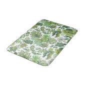 Groene Boho  bloemenprint Badmat (Gekanteld)