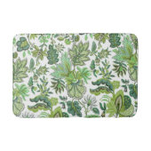 Groene Boho  bloemenprint Badmat (Voorkant)