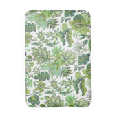 Groene Boho  bloemenprint Badmat (Voorkant Verticaal)