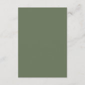 Groene Boho Detail Informatiekaartje (Achterkant)