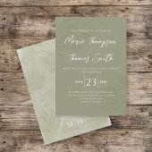 Groene Boho Palm Leaves Botanical Elegant Greenery Kaart