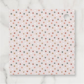 Groene Boho Polka Dot Kerstplein Bedankjes Labels (Achterkant)