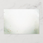 Groene Boho Sleeping Teddybeer Schattige Baby show Informatiekaartje (Achterkant)