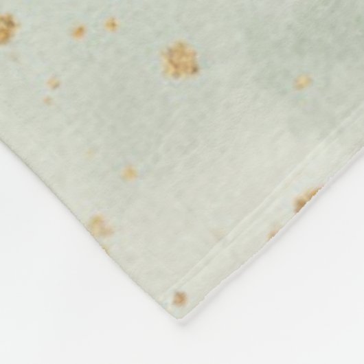 Groene Boho Sleeping Teddybeer Schattige Fleece Deken (Hoek)