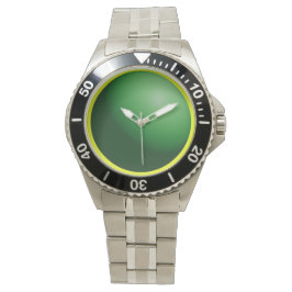 Groene bol horloge