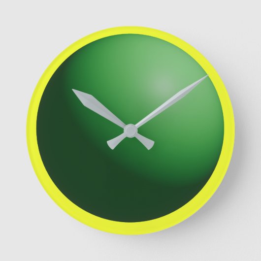 Groene bol ronde klok (Voorkant)