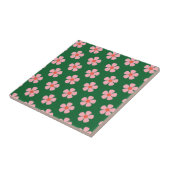 Groene Bold Y2K Wildflower Levendige Spring Decor Tegeltje (Zijkant)