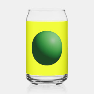 Groene bollen blikvorm glas