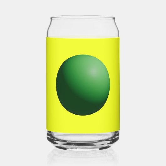Groene bollen blikvorm glas (Voorkant)