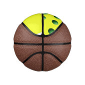 Groene bollen op geel basketbal (Rechts)