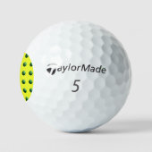 Groene bollen op geel golfballen (Logo)