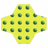 Groene bollen op geel voetbal (Enkel)