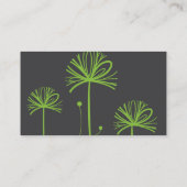 Groene Bomen Abstracte Kunst Visitekaartje (Achterkant)