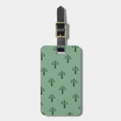 Groene Bomen Bagagelabel (Voorkant verticaal)