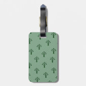 Groene Bomen Bagagelabel (Achterkant verticaal)