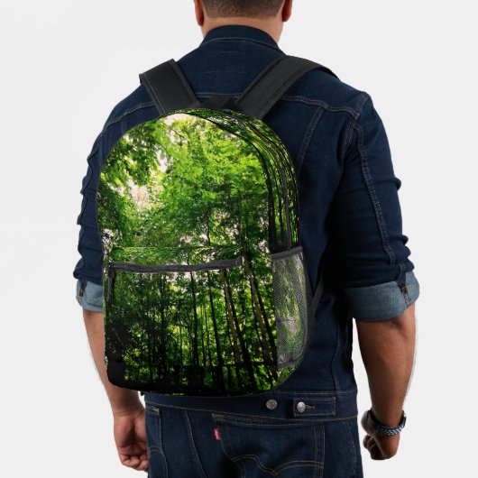Groene bomen bedrukte rugzak (Insitu (model))