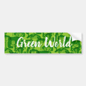Groene bomen bumpersticker (Voorkant)