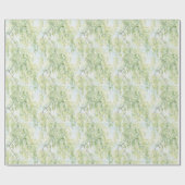 Groene Bomen Cadeaupapier (Vlak)