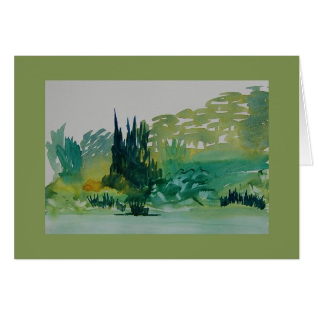 Groene bomen in Corbières (Voorkant Horizontaal)