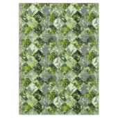 Groene bomen in diamanten raam, tafelkleed (Voorkant)