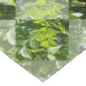 Groene bomen in diamanten raam, tafelkleed (Gekanteld)