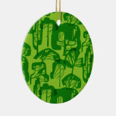 Groene bomen keramisch ornament (Rechts)