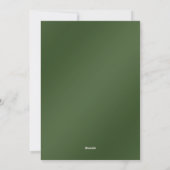 Groene Bomen Kerst Kaart (Achterkant)