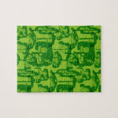 Groene bomen legpuzzel (Horizontaal)