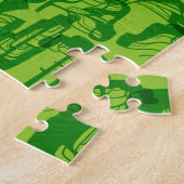 Groene bomen legpuzzel (Zijkant)
