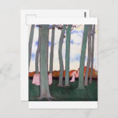 Groene bomen, Maurice Denis Briefkaart (Voorkant / Achterkant)
