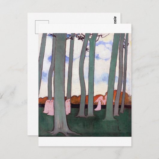 Groene bomen, Maurice Denis Briefkaart (Voorkant / Achterkant)