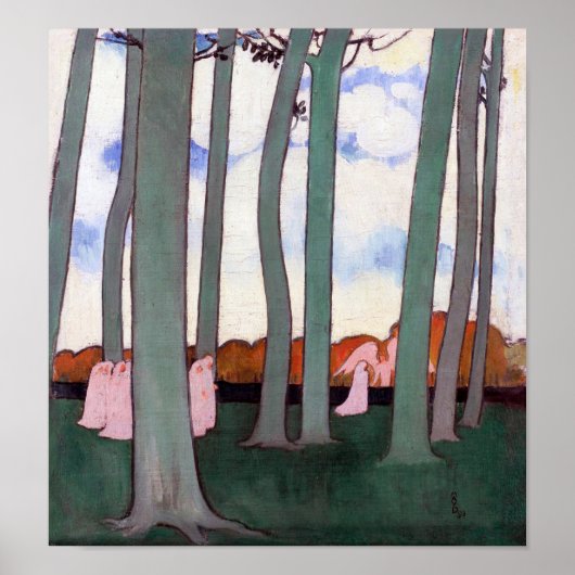 Groene bomen, Maurice Denis Poster (Voorkant)