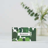 Groene bomen Modern tropisch regenwoud patroon Visitekaartje (Staand voorkant)