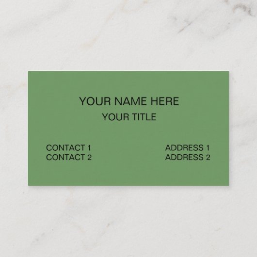 Groene bomen Modern tropisch regenwoud patroon Visitekaartje (Achterkant)