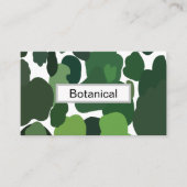 Groene bomen Modern tropisch regenwoud patroon Visitekaartje (Voorkant)